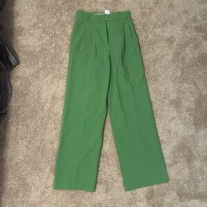 Zara Vibrant Green Trousers